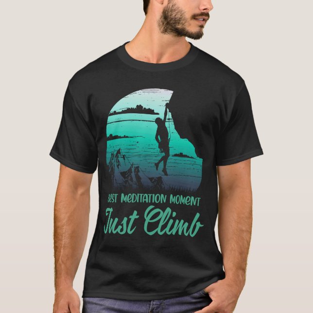 Klettern Sie einfach auf schwebende Mauerberge T-Shirt (Vorderseite)