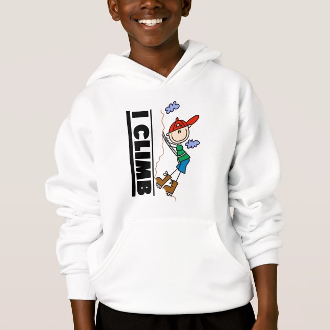 Klettern-T-Shirts und Geschenke Hoodie (Vorderseite)