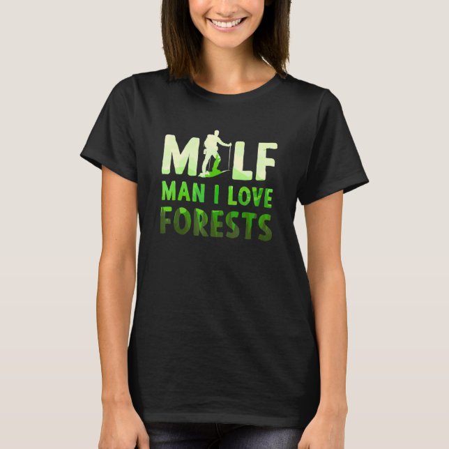 Klettern Wald Wandergeschenke Bergwandern T-Shirt (Vorderseite)