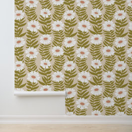 Klettern Weißer Streifen der Blume Tapete