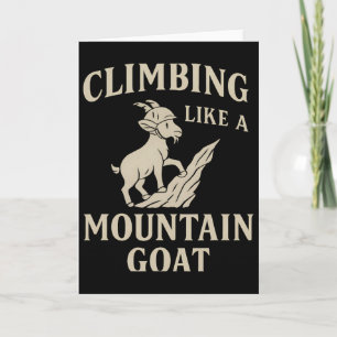 Klettern wie ein Steinbock-Helm Outdoor-Typografie Karte