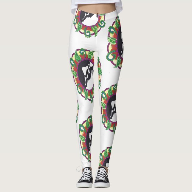 Klettern-Zen-Mädchen Leggings (Vorderseite)