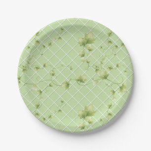 Kletternde Efeu-Garten-Party-Papierplatte Pappteller