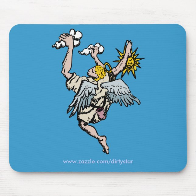 Kletternde Engels-Mausunterlage Mousepad (Vorne)