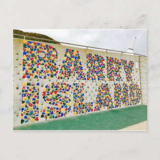 Kletternde Wand-Postkarte Barry-Insel-Wales Postkarte