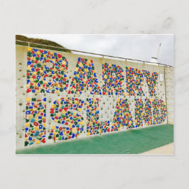 Kletternde Wand-Postkarte Barry-Insel-Wales Postkarte