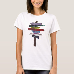 Kletternder Bestimmungsort-T - Shirt