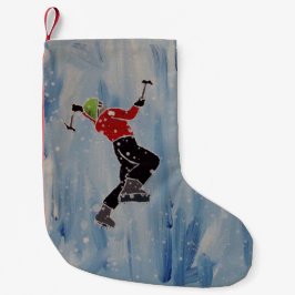 Kletternder Strumpf des Eises Kleiner Weihnachtsstrumpf