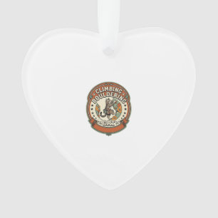 Kletterndes Bouldering-Katze Kletterndes Boulderin Ornament