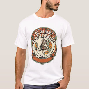 Kletterndes Bouldering-Katze Kletterndes Boulderin T-Shirt