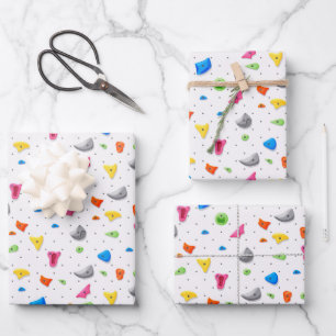 Kletterpapier, Geschenkpapier für Kletterer Set