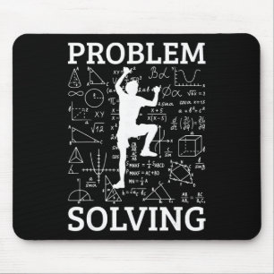 Kletterproblemlösender Felsenkletterer Bouldering Mousepad