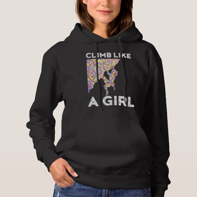 kletterschuh hoodie (Vorderseite)