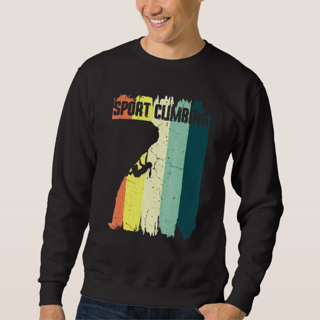Klettersport Retro Vintager Bergsteiger Sweatshirt (Vorderseite)