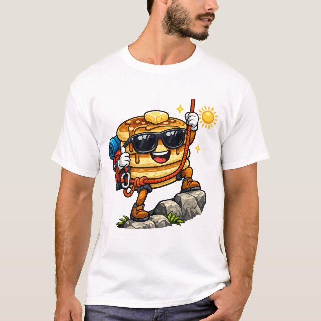 Kletterstapelpfannkuchen T-Shirt (Vorderseite)