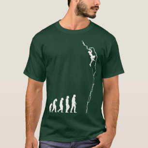 Klettersteig Evolution Funny Bouldering Rock Klett T-Shirt