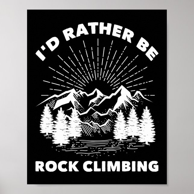 Klettersteig, ich wäre eher Rock Climbing Poster (Vorne)