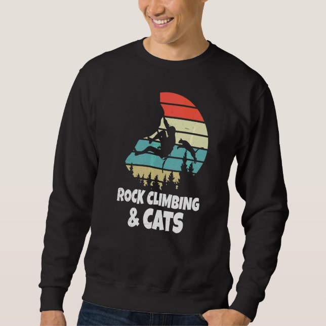 Klettersteig und Katzenkletter Sweatshirt (Vorderseite)