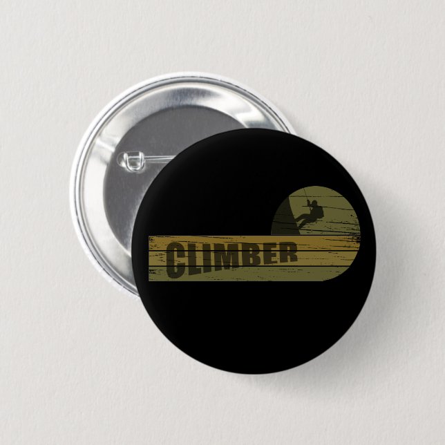 Klettersteig Vintag Button (Vorne & Hinten)