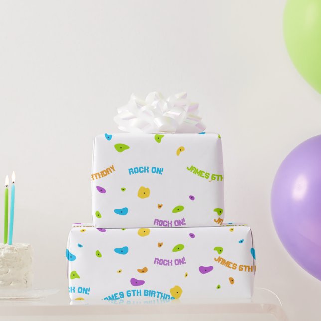 Kletterwand Geschenkpapier (Partygeschenke)