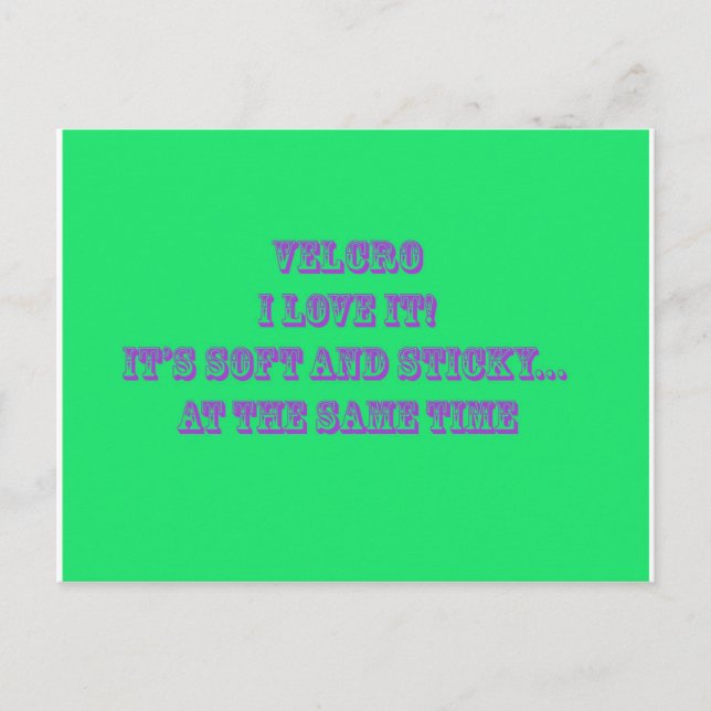 Klettverschluss Postkarte (Vorderseite)