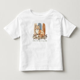 Klever-Fuchs-Zitat-Wasserfarben-Kunst Kleinkind T-shirt