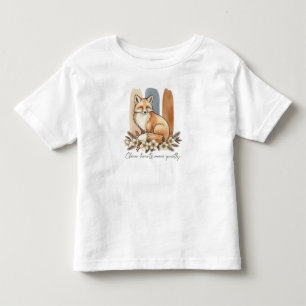 Klever-Fuchs-Zitat-Wasserfarben-Kunst Kleinkind T-shirt