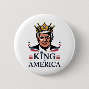 Klick-König von Amerika Präsident Trump - Lustiger Button