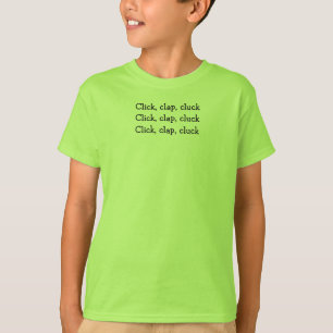Klicken Sie auf, Clap Kids Tongue Twister T's T -  T-Shirt