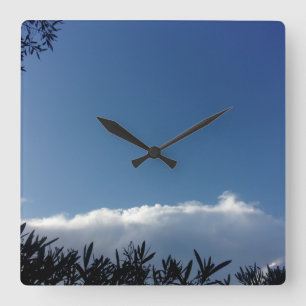 KLICKEN SIE AUF COOLES ÖKO STYLE-DESIGN QUADRATISCHE WANDUHR