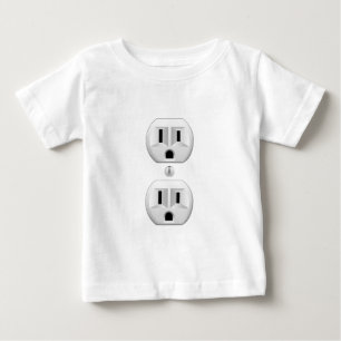 Klicken Sie auf das elektrische Plug-In, um die Fa Baby T-shirt