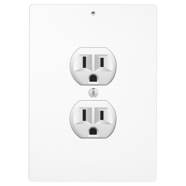 Klicken Sie auf das elektrische Plug-In, um die Fa Klemmbrett (Rückseite)