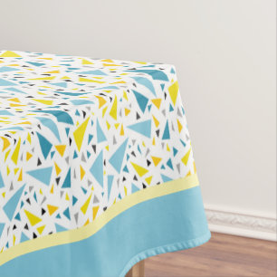 Klicken Sie auf das gelbe und blaue Dreieck, um da Tischdecke