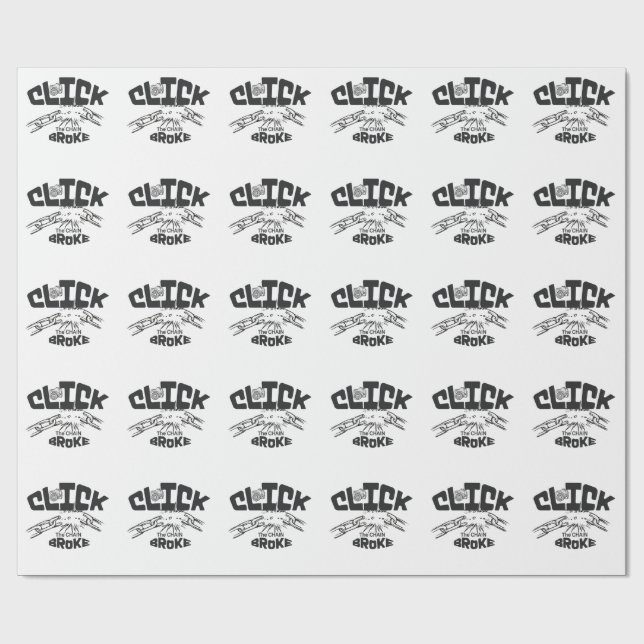 Klicken Sie auf die Kette abgebrochen Geschenkpapier (Flach)