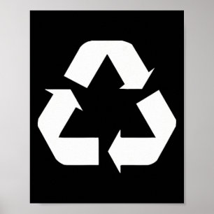 Klicken Sie auf Green-White-Recycle-Design-Standar Poster