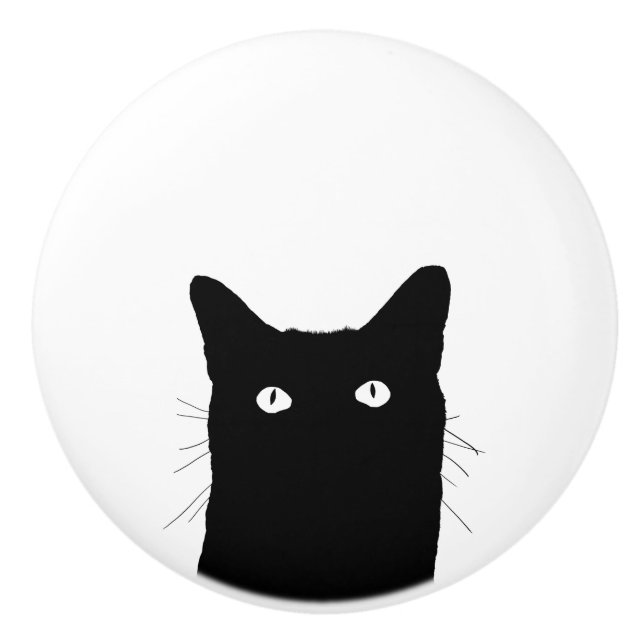 Klicken Sie auf "Katzen", um eine benutzerdefinier Keramikknauf (Vorderseite)