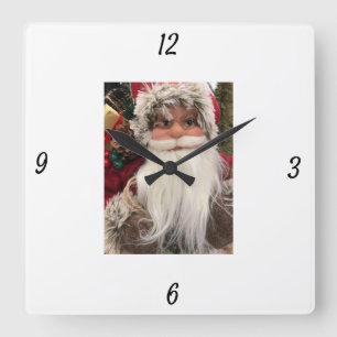 KLICKEN SIE AUF "PHANTASTISCHE SANTA" QUADRATISCHE WANDUHR