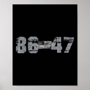 Klicken Sie auf Vintagen 80er Style 86 47 Anti Tru Poster