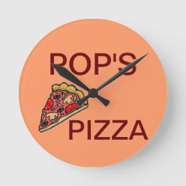 KLICKEN SIE HIER AUF LOGO UND TEXT HINZUFÜGEN RUNDE WANDUHR