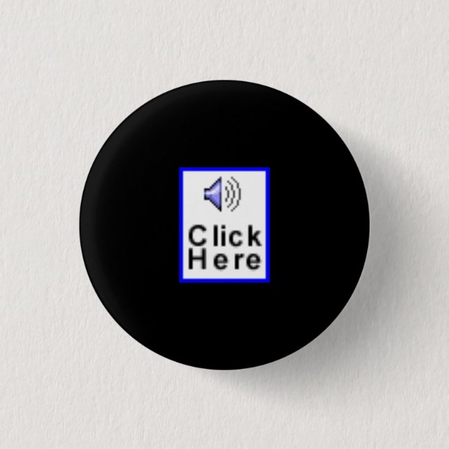 "Klicken Sie hier" Neuheit Button (Vorderseite)