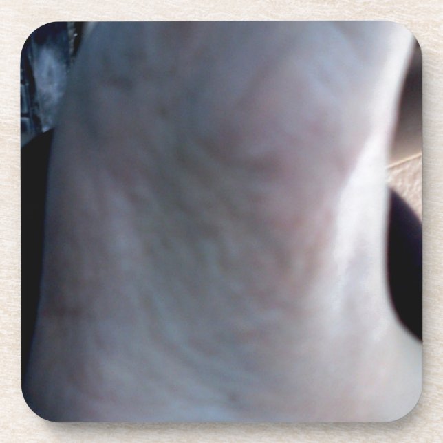 KLICKEN SIE MICH FUSSBAR GETRÄNKEUNTERSETZER (Vorderseite)