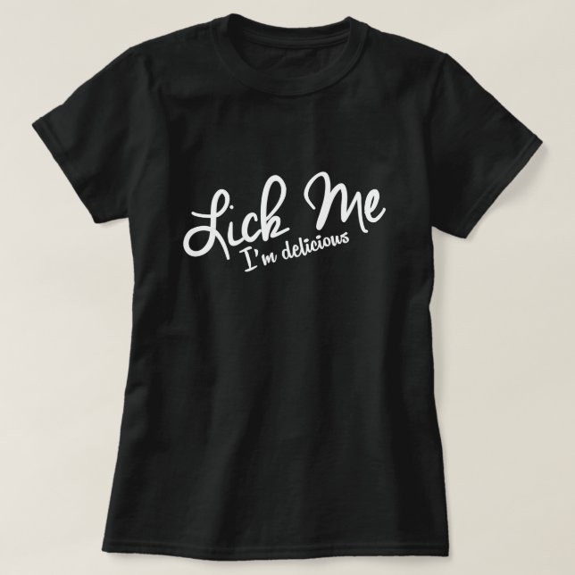 KLICKEN SIE MICH, ICH BIN SCHÖN. T-Shirt (Design vorne)