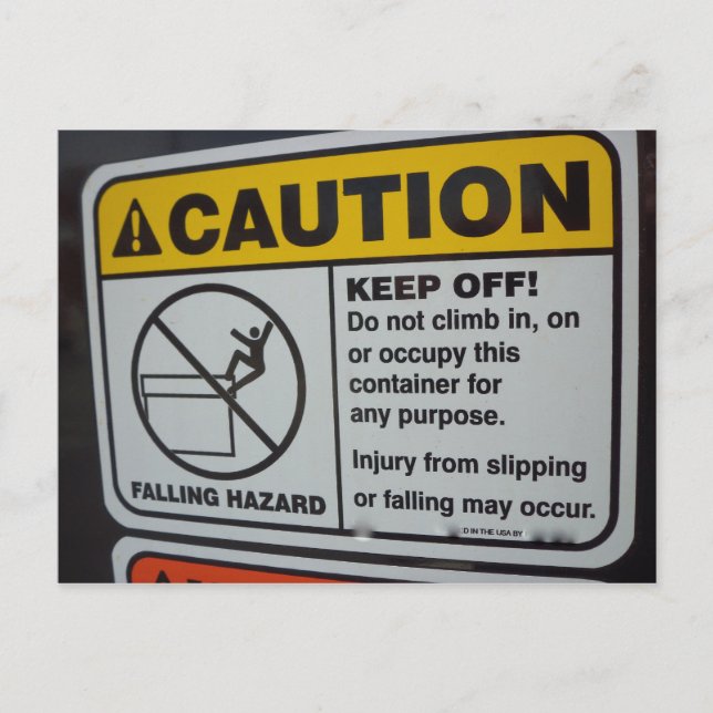 Klicken Sie nicht auf Signieren Postkarte (Vorderseite)