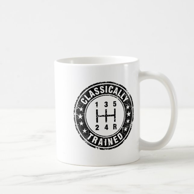 Klickend trainierter Autotyp Schaltgetriebe Stick Kaffeetasse (Rechts)