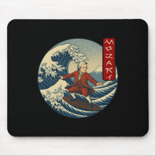 Klickender Musiker Mozart Ukiyo-e Surfen Mousepad
