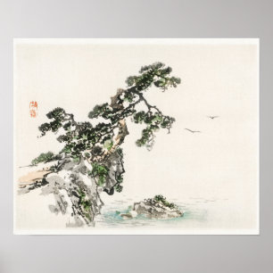 Kliff von Kōno Bairei (1844-1895) Poster