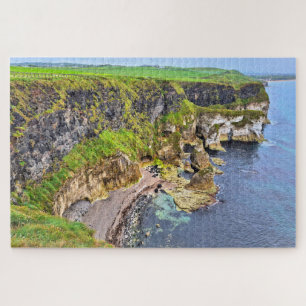 Kliffe bei Magheracross, Nordirland Puzzle