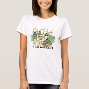 Klima-Aktion Jetzt Kühnes Grünes Protest-Design T-Shirt