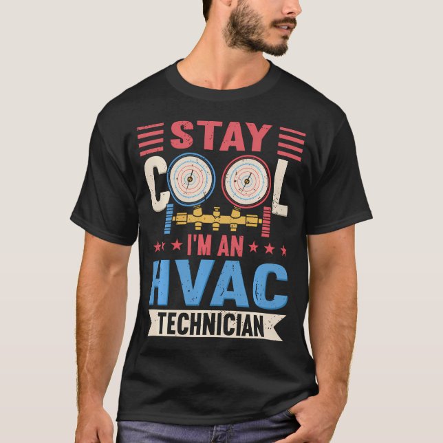 Klima- und Lüftungstechnik T-Shirt (Vorderseite)