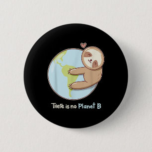 Klima zum Schutz der Umwelt der Sloth Earth Button